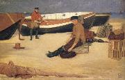 Joseph E.Southall Cleaning the Lines china oil painting artist